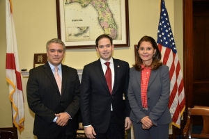 En Washington, Duque y Marta Lucía se reunieron con congresistas de EE.UU