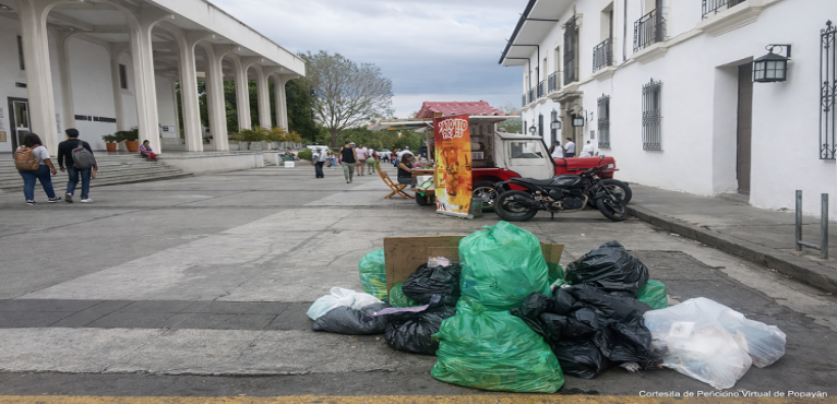 Popayán, la Ciudad Blanca entre montañas de basura: crisis sanitaria golpea el centro histórico
