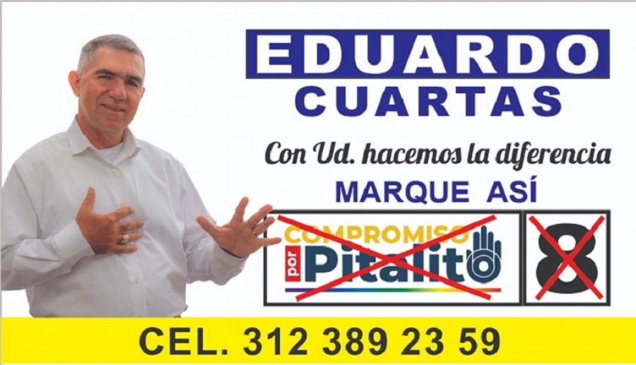 EDUARDO CUARTAS, VA POR UNA CURUL EN EL CONCEJO