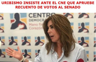 Uribismo pide recuento de votos